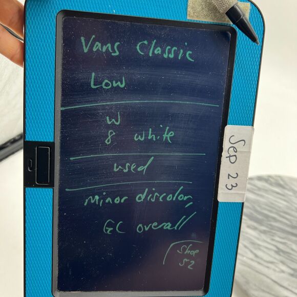 Vans Sneakers Womens 8 White Suede and Canvas Skate Skater Skateboarding Shoes - Picture 13 of 14